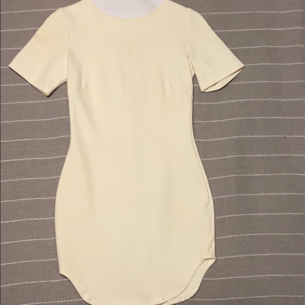 Cream mini dress